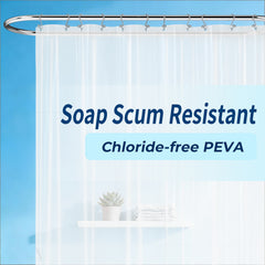 Yiannan clear shower curtain liner