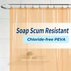 Yiannan clear shower curtain liner
