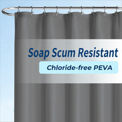 Yiannan clear shower curtain liner