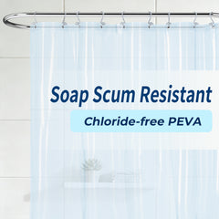 Yiannan clear shower curtain liner