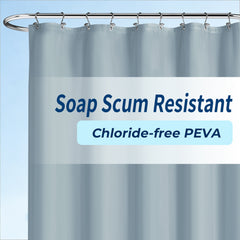 Yiannan clear shower curtain liner