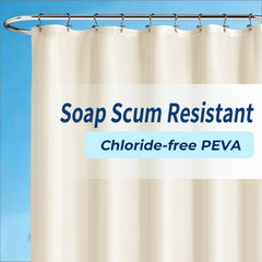 Yiannan clear shower curtain liner