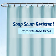 Yiannan clear shower curtain liner