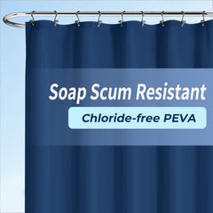 Yiannan clear shower curtain liner