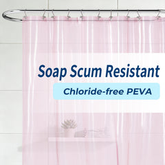 Yiannan clear shower curtain liner