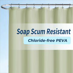 Yiannan clear shower curtain liner