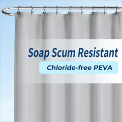 Yiannan clear shower curtain liner
