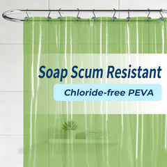 Yiannan clear shower curtain liner