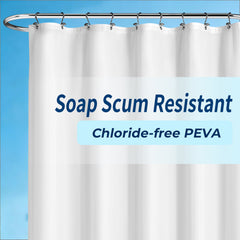 Yiannan clear shower curtain liner