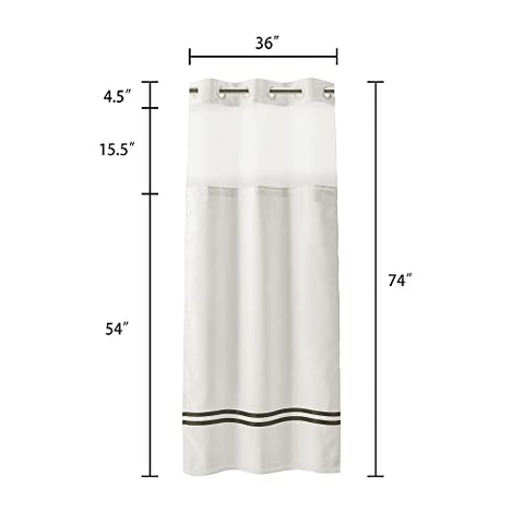 River Dream Stall Shower Curtain with Snap in Liner