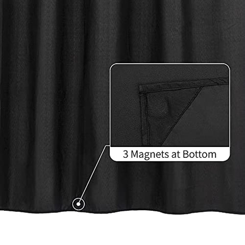 Waterproof Shower Curtain Liner with 3 Magnets