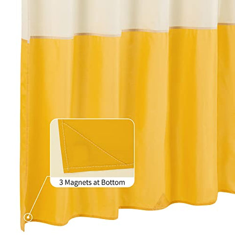 Waterproof Shower Curtain Liner with 3 Magnets