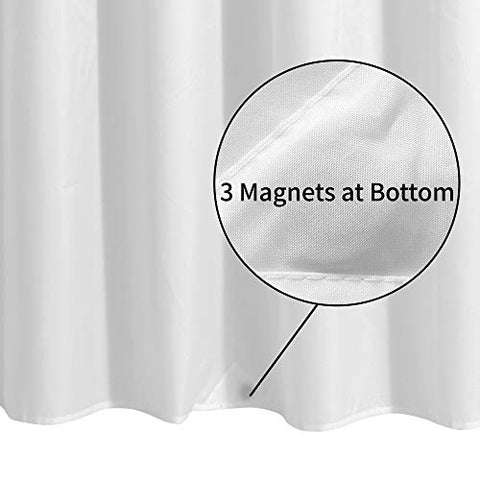 Waterproof Shower Curtain Liner with 3 Magnets