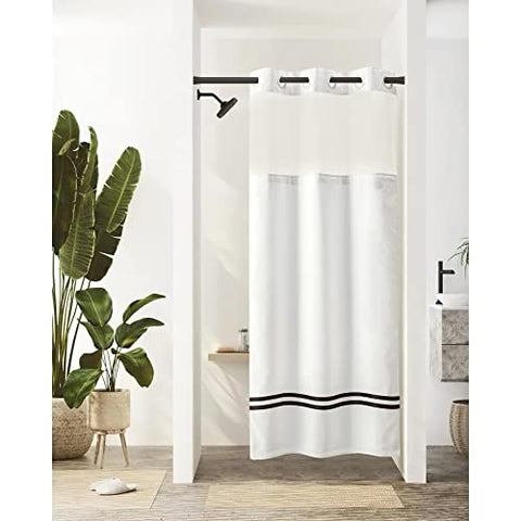 River Dream Stall Shower Curtain with Snap in Liner