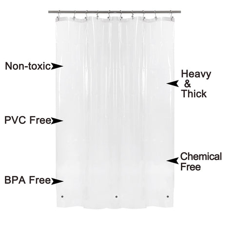 River Dream Plastic Shower Liner Clear