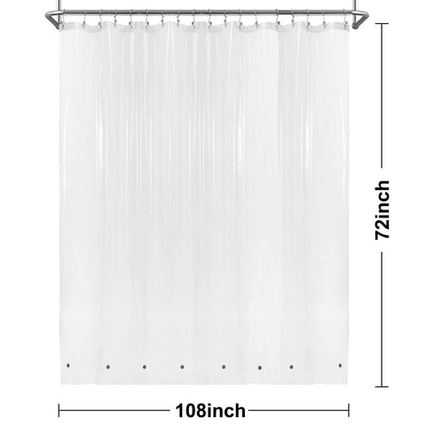 River Dream Plastic Shower Liner Clear