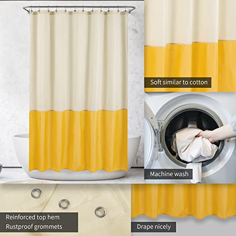 Waterproof Shower Curtain Liner with 3 Magnets