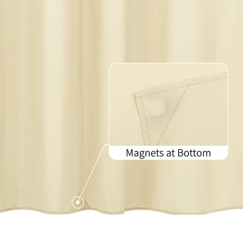 Waterproof Shower Curtain Liner with 3 Magnets