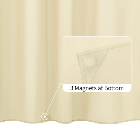 Waterproof Shower Curtain Liner with 3 Magnets