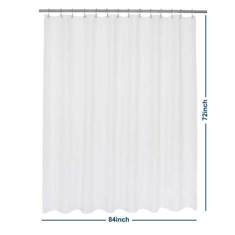 Waffle Weave White Shower Curtain Hotel Luxury Quality