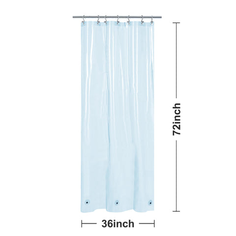 River Dream Plastic Shower Liner Clear