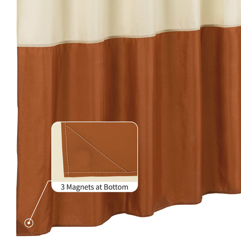 Waterproof Shower Curtain Liner with 3 Magnets