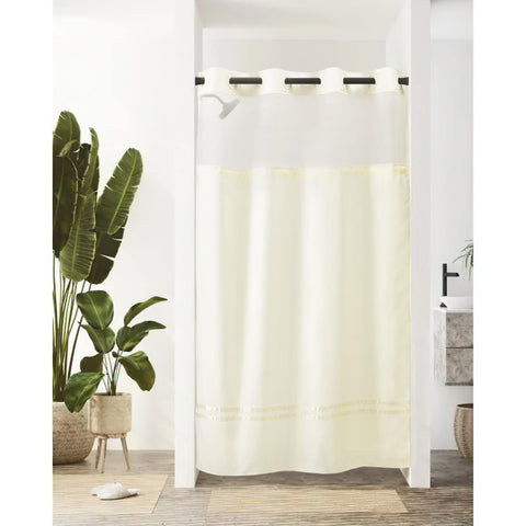 River Dream Stall Shower Curtain with Snap in Liner