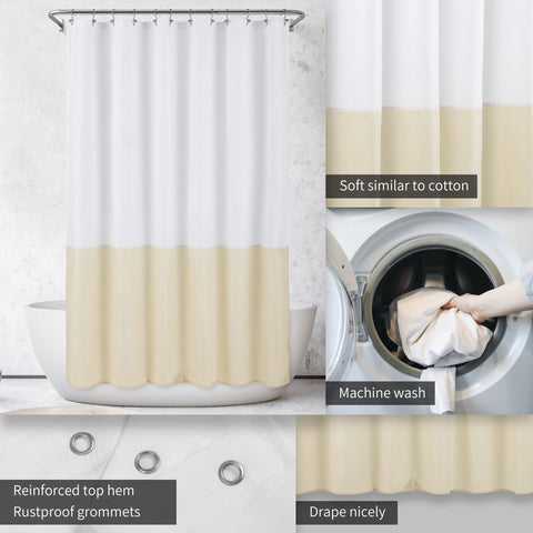 Waterproof Shower Curtain Liner with 3 Magnets