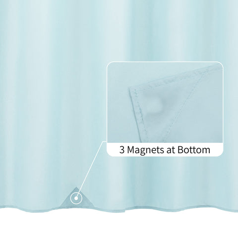 Waterproof Shower Curtain Liner with 3 Magnets