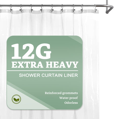 River Dream Plastic Shower Liner Clear