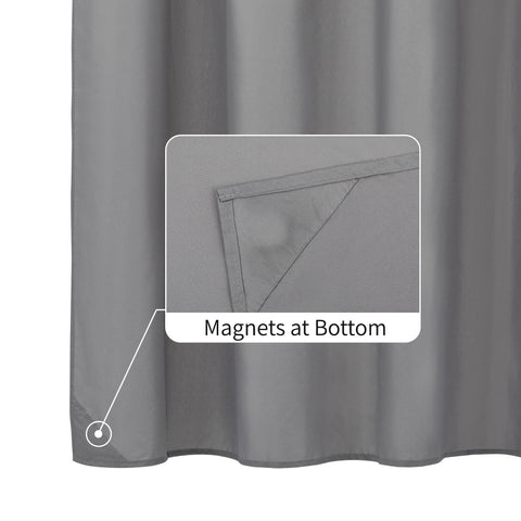 Waterproof Shower Curtain Liner with 3 Magnets