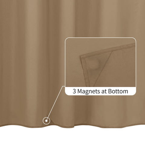 Waterproof Shower Curtain Liner with 3 Magnets