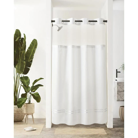 River Dream Stall Shower Curtain with Snap in Liner