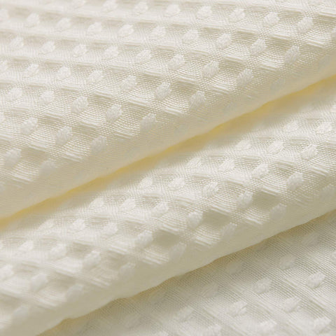 Waffle Weave White Shower Curtain Hotel Luxury Quality