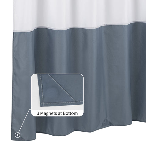 Waterproof Shower Curtain Liner with 3 Magnets