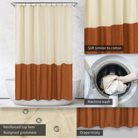 Waterproof Shower Curtain Liner with 3 Magnets