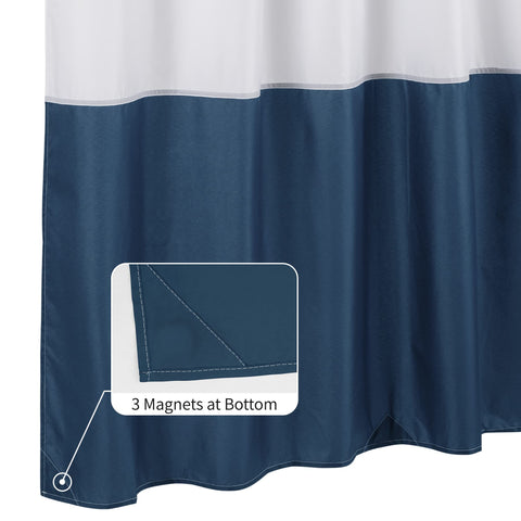 Waterproof Shower Curtain Liner with 3 Magnets