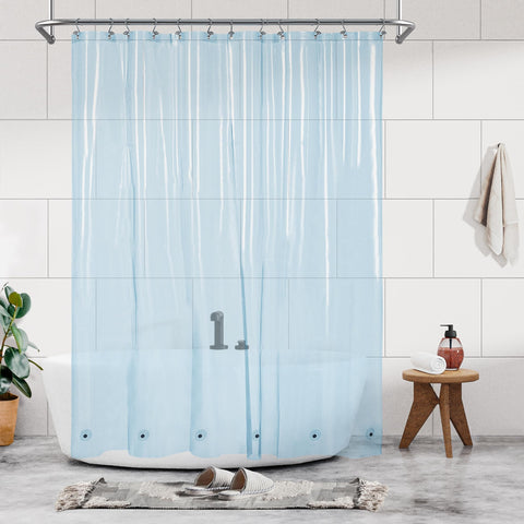 River Dream Plastic Shower Liner Clear