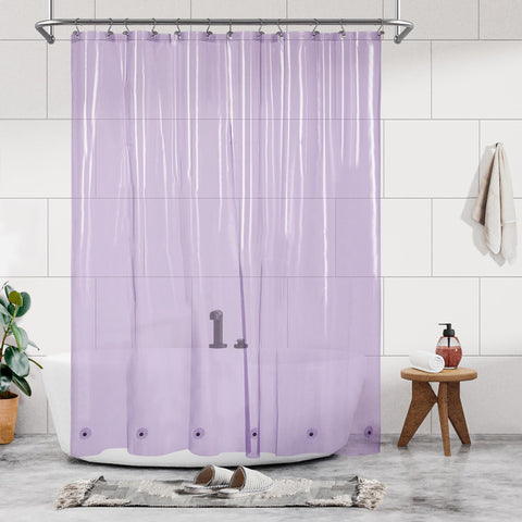 River Dream Plastic Shower Liner Clear