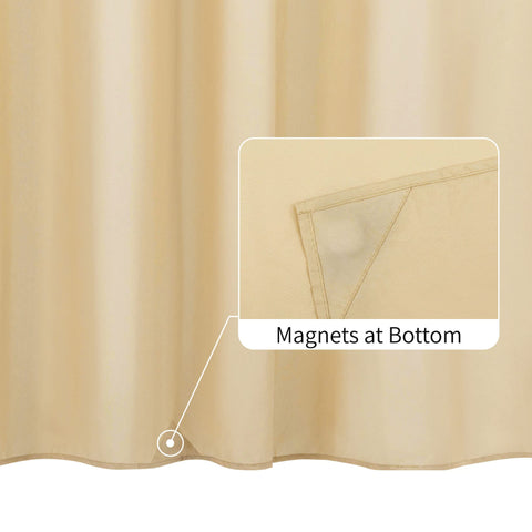 Waterproof Shower Curtain Liner with 3 Magnets