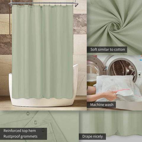 Waterproof Shower Curtain Liner with 3 Magnets