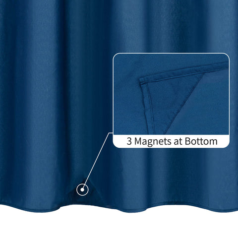 Waterproof Shower Curtain Liner with 3 Magnets