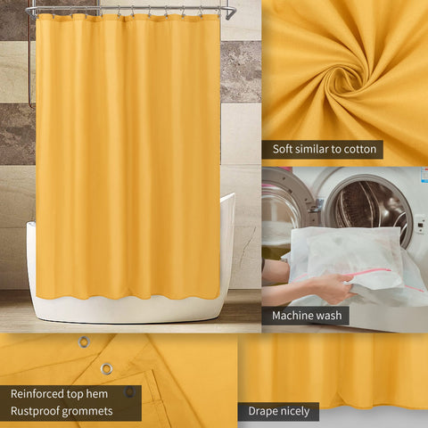 Waterproof Shower Curtain Liner with 3 Magnets