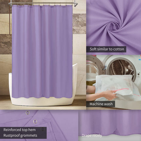 Waterproof Shower Curtain Liner with 3 Magnets