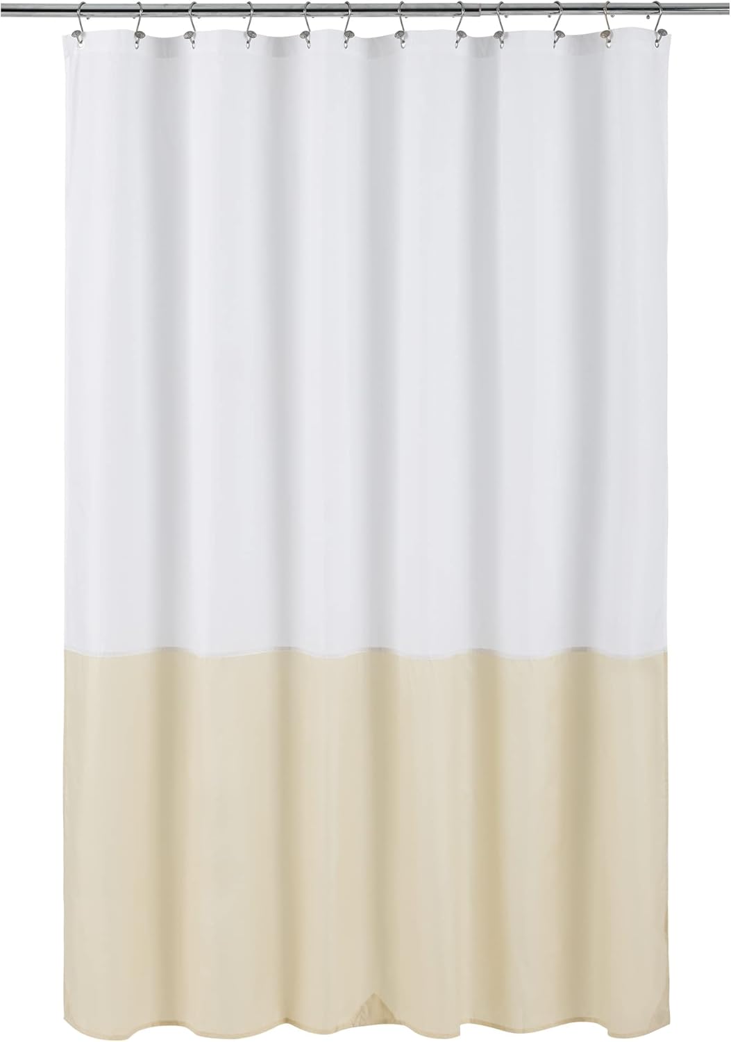 Yiannan Waterproof Fabric Shower Curtain Liner with 3 Magnets,Machine Washable，Mold Resitent