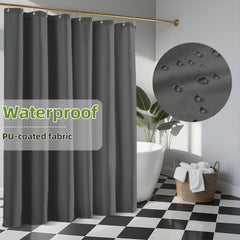 Yiannan Waterproof Fabric Shower Curtain Liner with 3 Magnets,Machine Washable，Mold Resitent