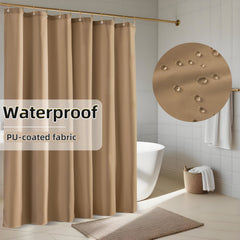 Yiannan Waterproof Fabric Shower Curtain Liner with 3 Magnets,Machine Washable，Mold Resitent