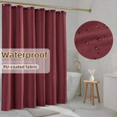 Yiannan Waterproof Fabric Shower Curtain Liner with 3 Magnets,Machine Washable，Mold Resitent