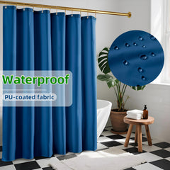 Yiannan Waterproof Fabric Shower Curtain Liner with 3 Magnets,Machine Washable，Mold Resitent