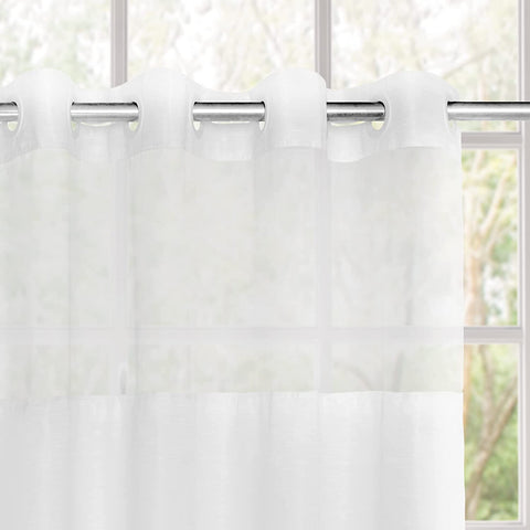 Hookless Textrue Shower Curtain & Liner